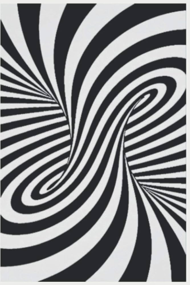 optical illusion aesthetic 3d zebra black white: zebraa